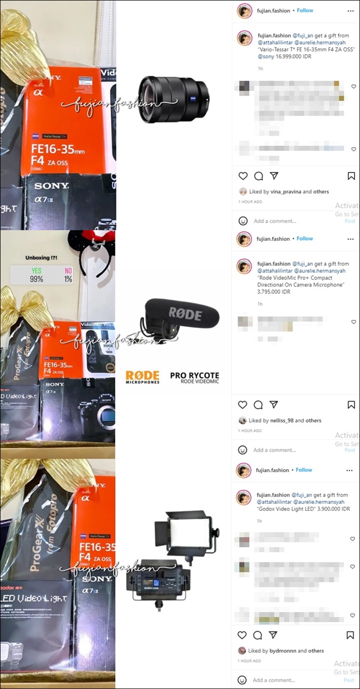 Segini Uang Yang Digelontorkan Atta Halilintar dan Aurel Hermansyah Untuk Belikan Fuji Hadiah