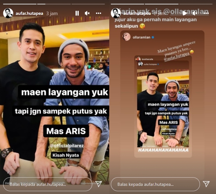 Aufar Hutapea Bahas \'Layangan Putus\', Olla Ramlan: Main Sampai Puas ya Bro!