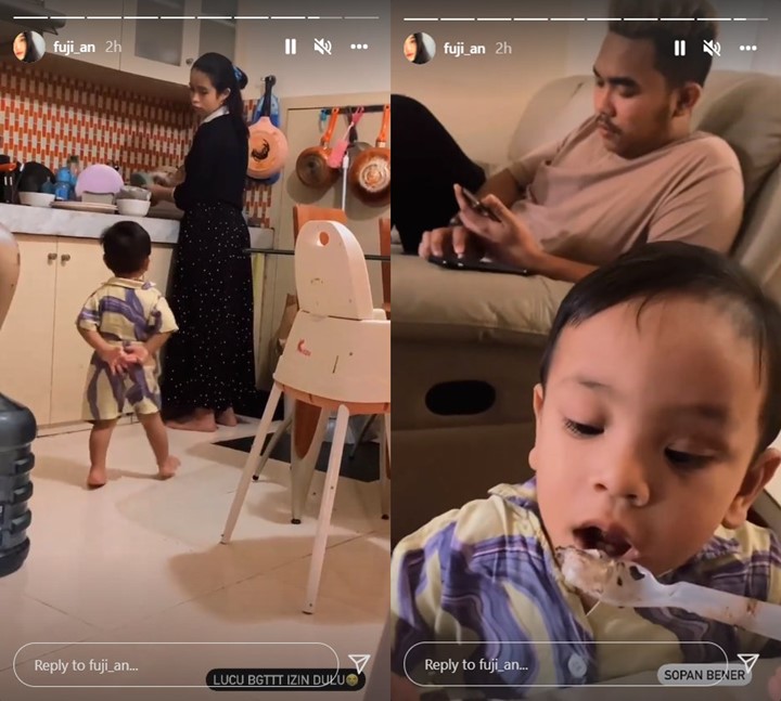 Fuji Tunjukkan Cara Didik Gala Sky Jadi Sopan Banget, Ajari Minta Izin