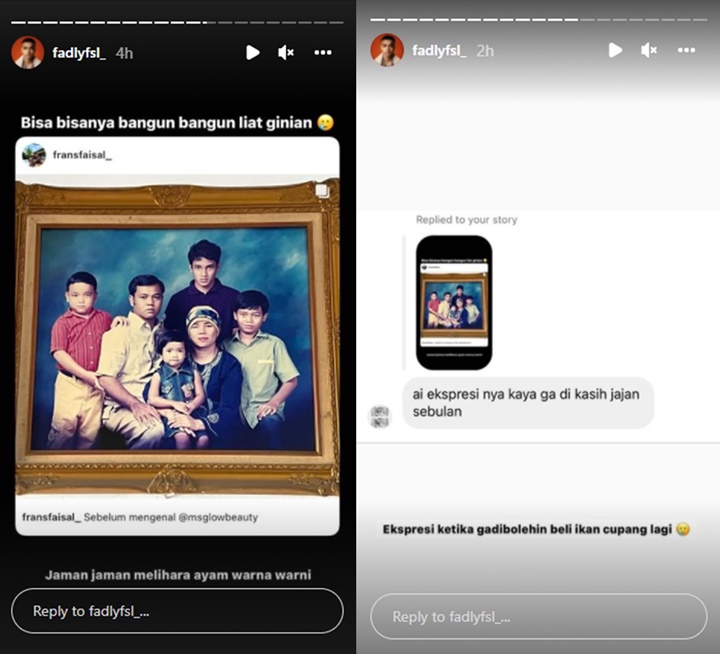 Giliran Frans Faisal Sebar Foto Jadulnya Bersama Keluarga, Ekspresi Fadly Mood Banget