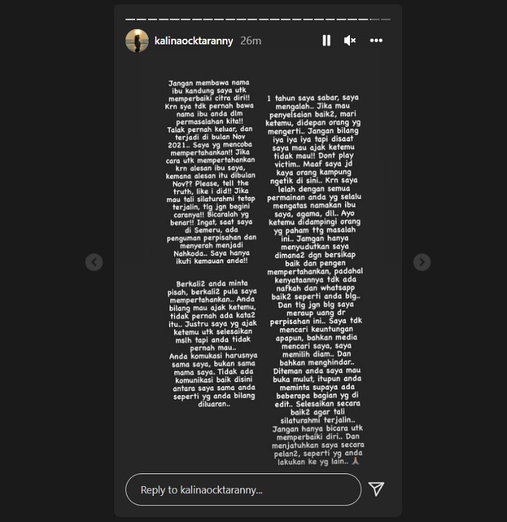 Vicky Prasetyo Klaim Ingin Rujuk Demi Mertua, Kalina Oktarani Ngegas Bongkar Fakta Sesungguhnya