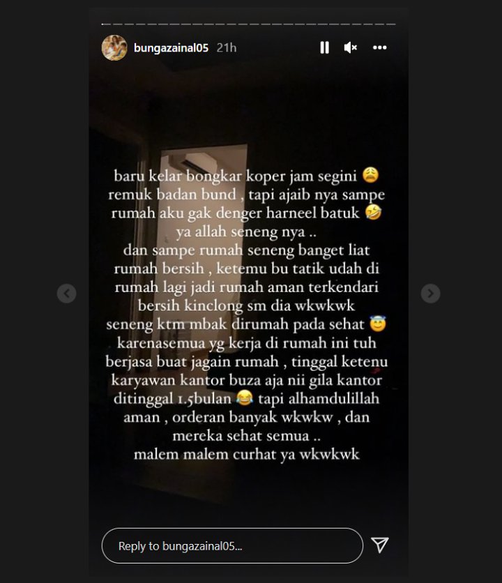Bunga Zainal Beres Karantina, Keadaan Rumah dan Bisnis Setelah Ditinggal 1,5 Bulan Di Luar Perkiraan