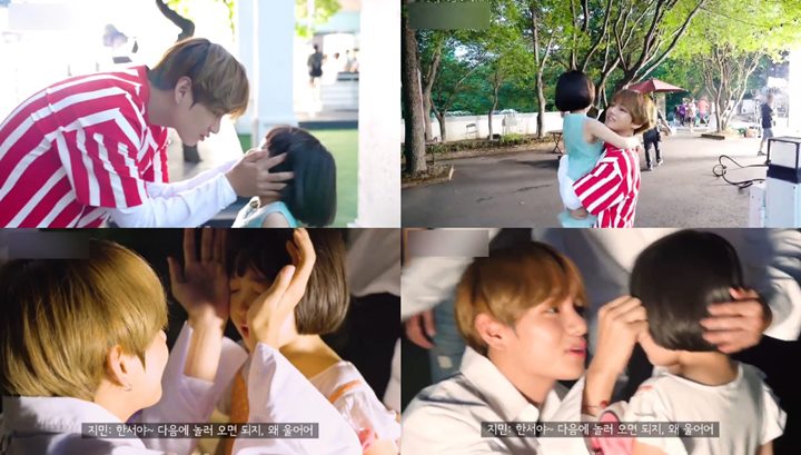 Sayang Anak, V BTS So Sweet Banget Gendong Hingga Hapus Air Mata Aktris Cilik Ini