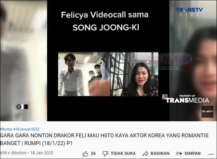 Felicya Angelista Nyesek Diminta Takedown Video Bareng Song Joong Ki, Inikah Penyebabnya?