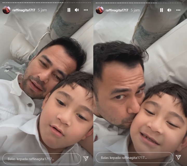 Blak-blakan, Rafathar Tak Setuju Raffi Ahmad Berewokan Karena ini
