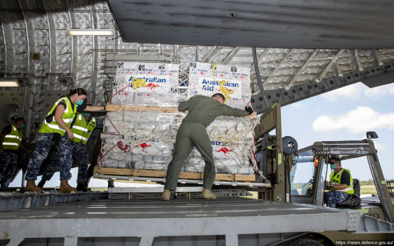 Pesawat Bantuan Dari Australia Menuju Tonga Diputar Balik Gara-Gara Ada Kasus COVID-19