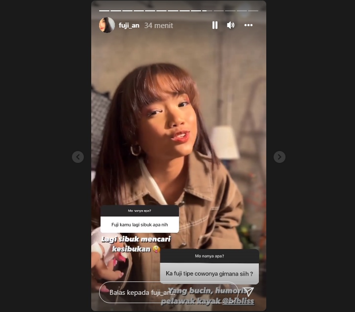 Diisukan Jadian dengan Thariq Halilintar, Fuji Jawab Begini Saat Ditanya Tipe Cowok Idaman