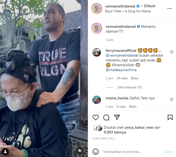 Venna Melinda Puji \'Menantu Idaman\' saat Ferry Irawan Pijat Camer, Penampakan Tato Bikin Salfok
