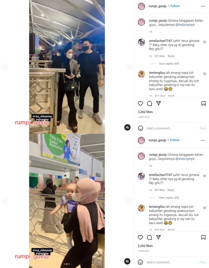 Video Dinda Hauw dan Rey Mbayang Tak Gendong Shaka Viral, Babysitter Dikasihani?