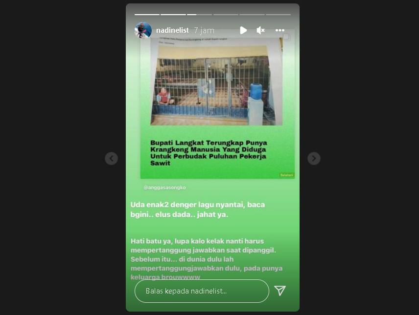 Nadine Chandrawinata Muntab Soal Bupati Langkat Punya Kerangkeng Manusia, Sosok Ini Sampai \'Ngegas\'