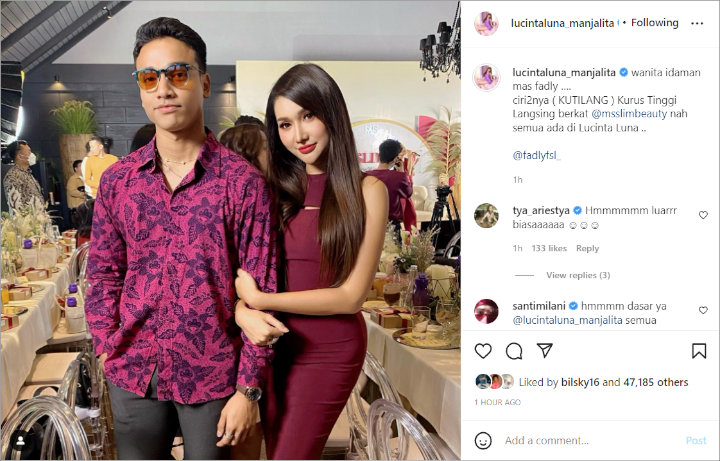 Lucinta Luna Ngajak Pacaran, Jawaban Fadly Faisal Tak Terduga