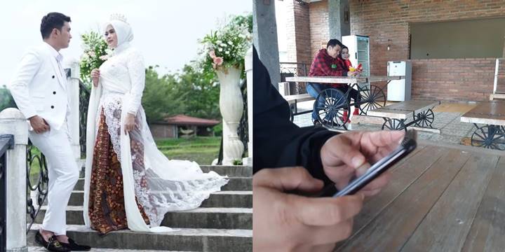 Beredar Potret Aldi Taher dengan Busana Pengantin Diduga Poligami