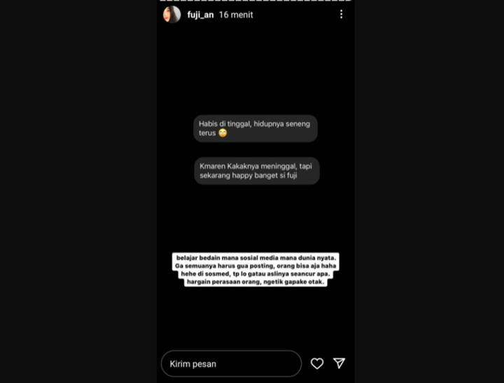 Fuji \'Meledak\' Disebut Bahagia Usai Ditinggal Vanessa Angel-Bibi, Fakta Nyesek Dibongkar Sahabat