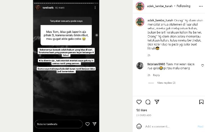 Tom Liwafa Ancam \'Gulung\' Pihak Doddy Sudrajat yang Gugat Akta Kelahiran Gala Sky
