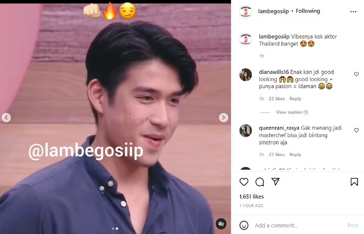 Heboh Peserta \'MasterChef Indonesia\' Dibilang Mirip Aktor Thailand hingga Christian Bautista