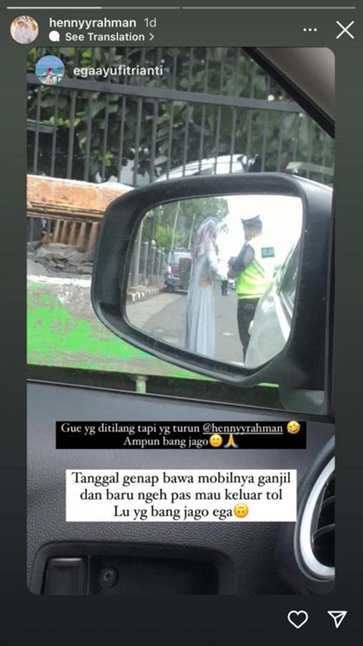 Sikap Berani Henny Rahman Saat Ditilang Polisi Curi Perhatian, Terciduk Melanggar Ini