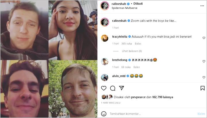 Vibes Halu Raline Shah Disebut Beda Level Usai Pamer Interaksi Bareng 3 Aktor Spiderman