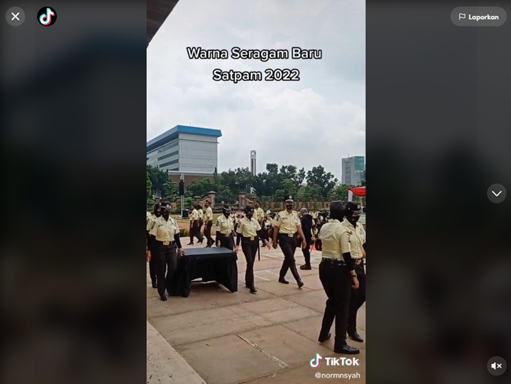 Seragam Baru Satpam