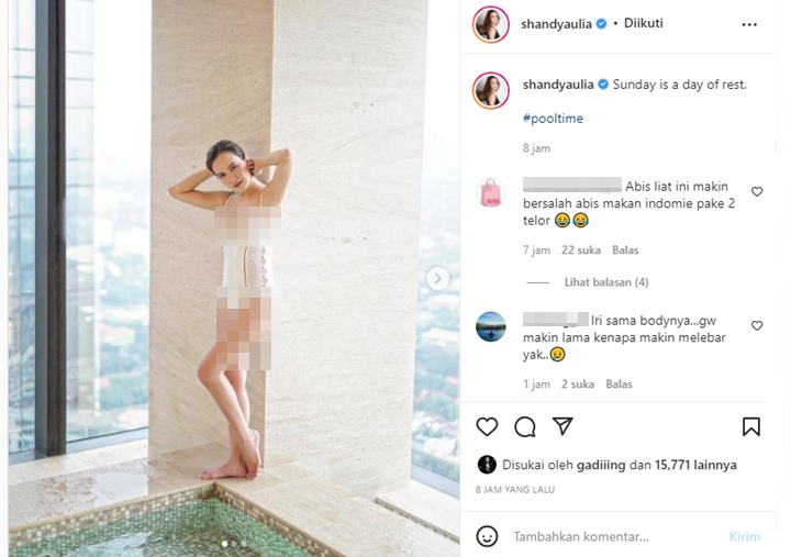 Shandy Aulia Pamer Penampilan Seksi Kenakan Swimsuit, Banjir Pujian