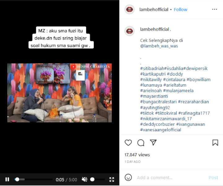 Medina Zein Puji Fuji Habis-habisan