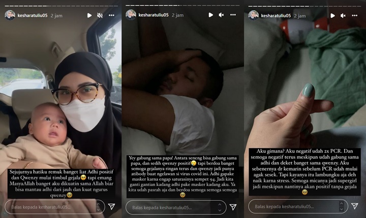 Kesha Ratuliu Nyesek Kabarkan Suami dan Anaknya Positif Covid-19