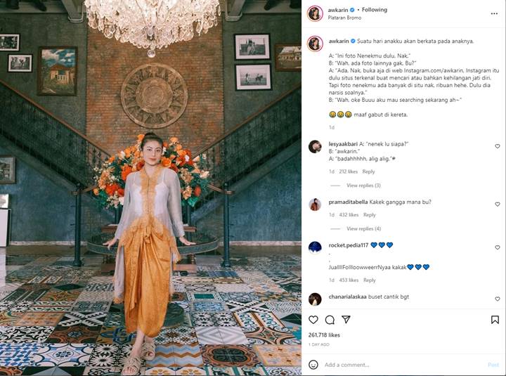 Awkarin Bayangkan Hal Ini Akan Terjadi Bila Sudah Punya Anak dan Cucu