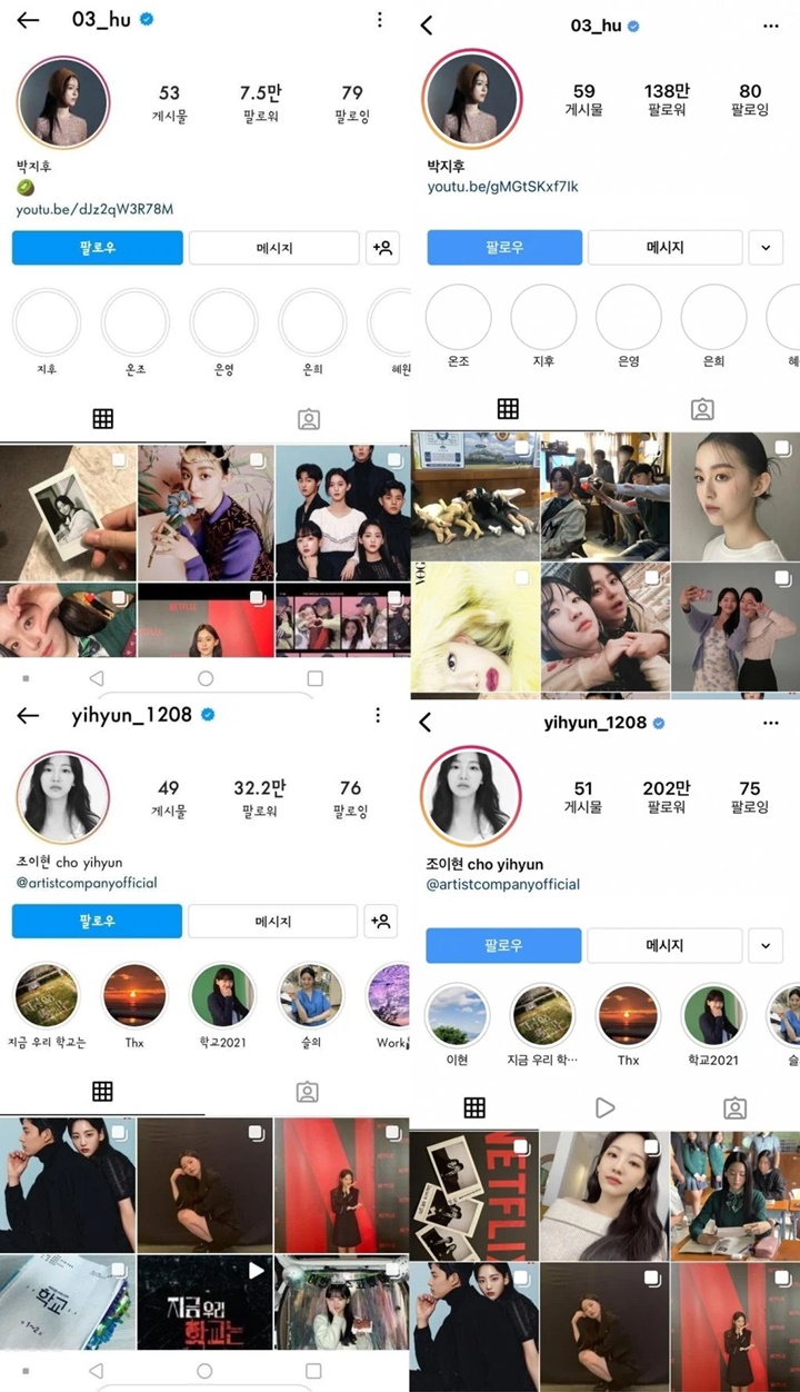 Popularitas Cast Utama \'All of Us Are Dead\' di IG 2