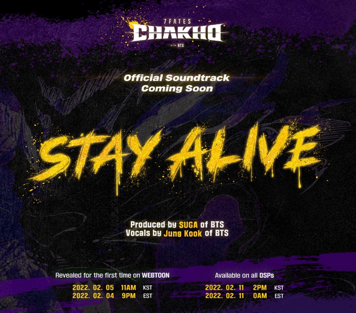 Fakta \'Stay Alive\', OST Webtoon BTS \'7Fates: CHAKHO\' Dinyanyikan Jungkook 3