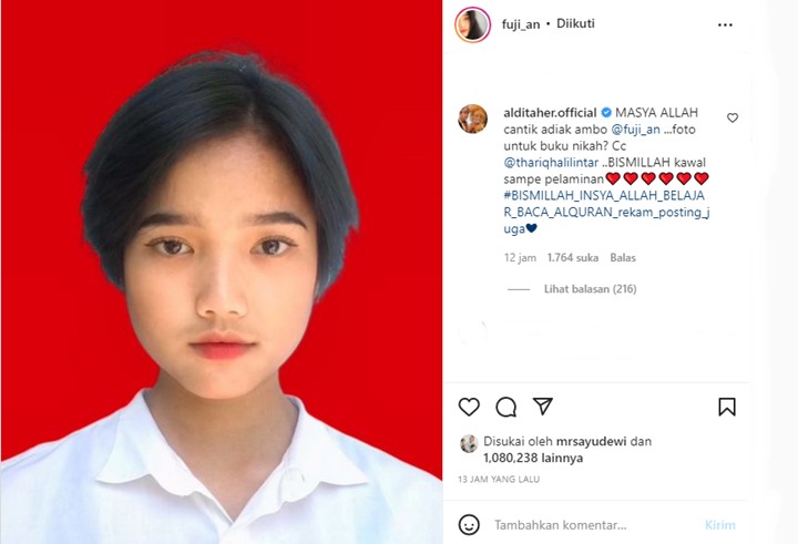 Fuji Pamer Rambut Super Pendek Disebut Ganteng, Komentar Aldi Taher Ikut Disorot