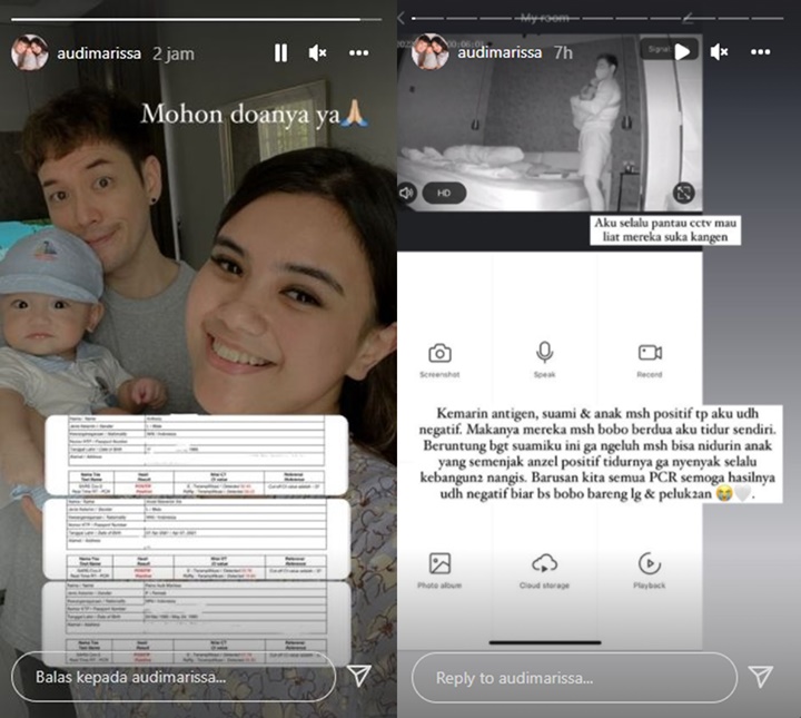 Audi Marissa Minta Doa Suami dan Bayinya Masih Positif Covid-19, Nyesek Bagikan Rekaman Ini