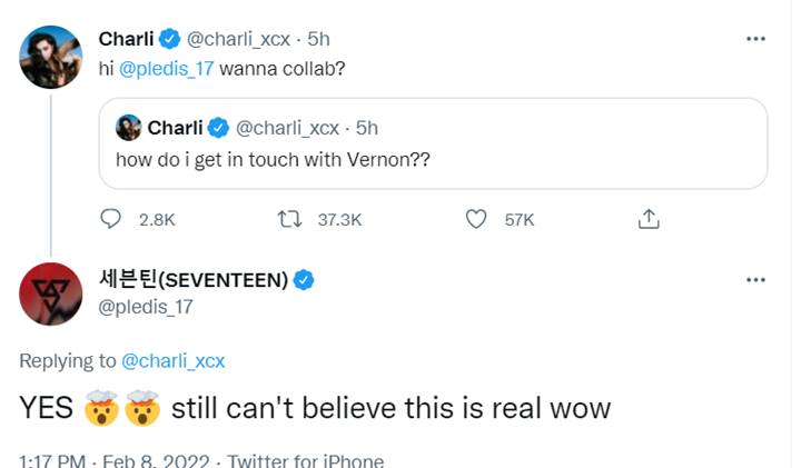 Vernon SEVENTEEN Dicari Charli XCX via Cuitan Twitter Bikin Heboh, Ternyata Ajak Kolaborasi
