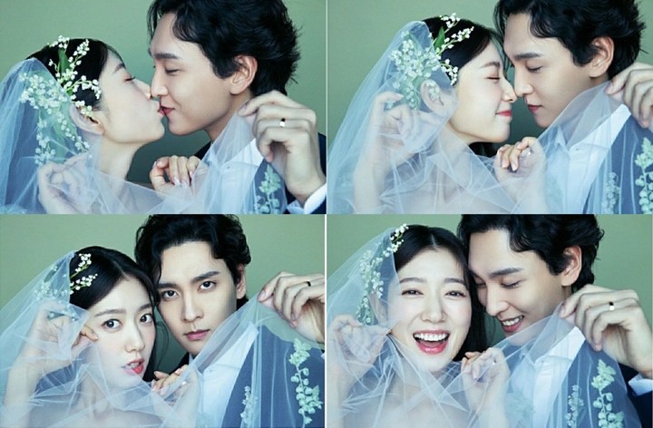 Park Shin Hye dan Choi Tae Joon Ciuman di Foto Pernikahan yang Baru Terungkap