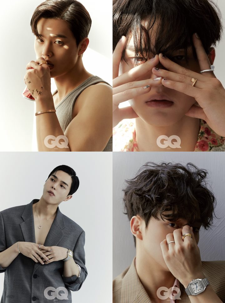 Penampilan Song Kang di pemotretan bersama GQ Korea untuk Cartier