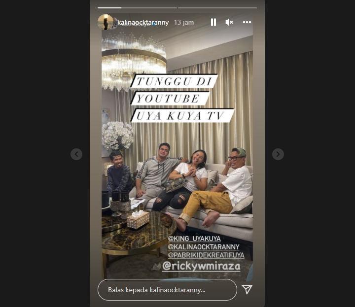 Dituding Selingkuh, Kalina Oktarani Justru Ajak \'Berondong\' Main ke Rumah Uya Kuya