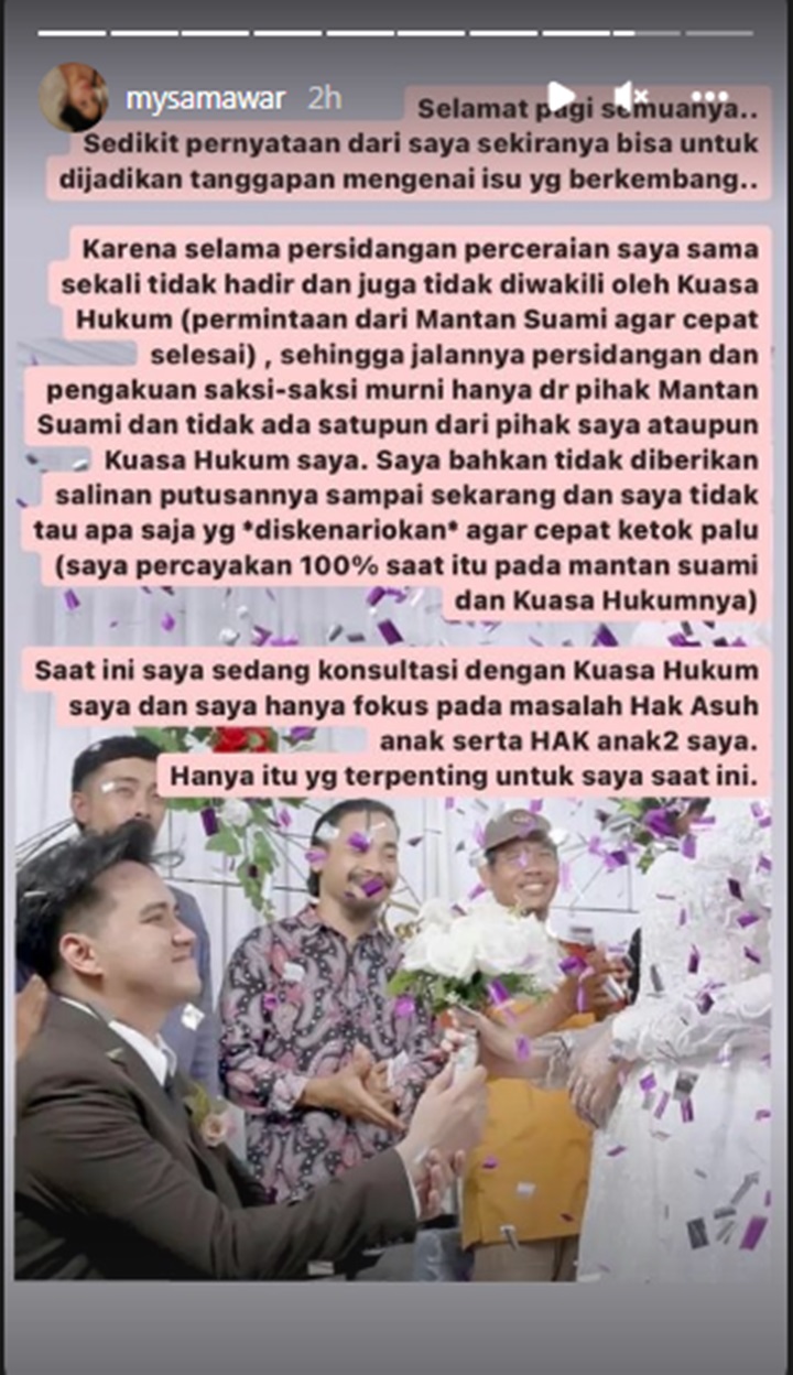 Mawar AFI Curiga Mantan Suami \'Skenariokan\' Sesuatu Di Sidang Cerai, Kini Perjuangkan Hak Asuh Anak