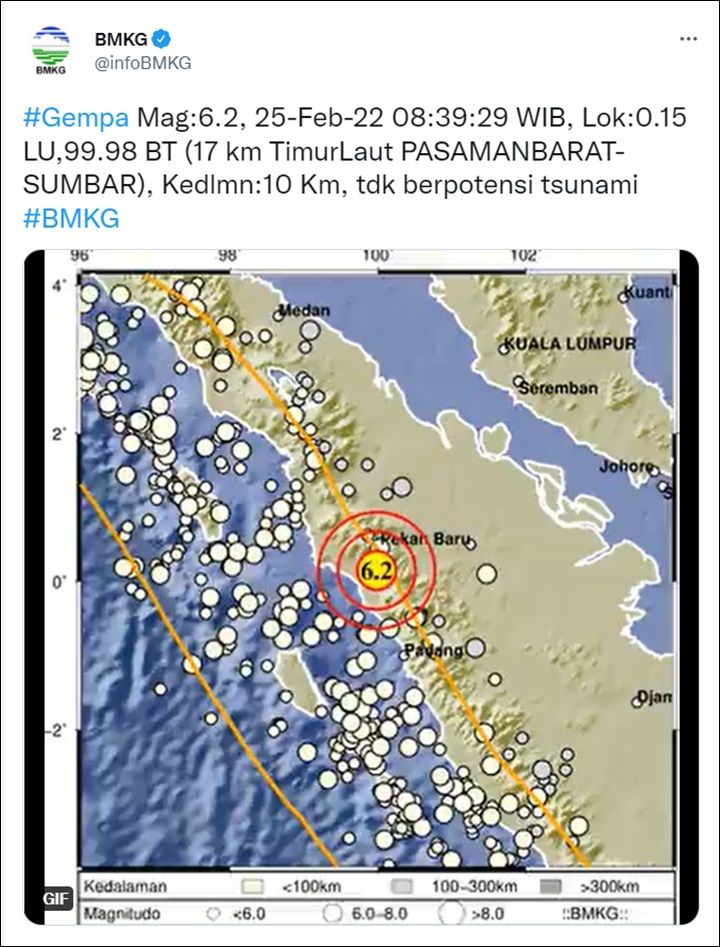 Gempa Bumi di Sumatera Barat