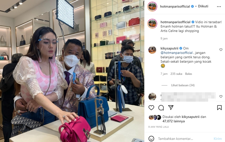 Hotman Paris Belanjain Celine Evangelista, Kiky Saputri Protes Begini