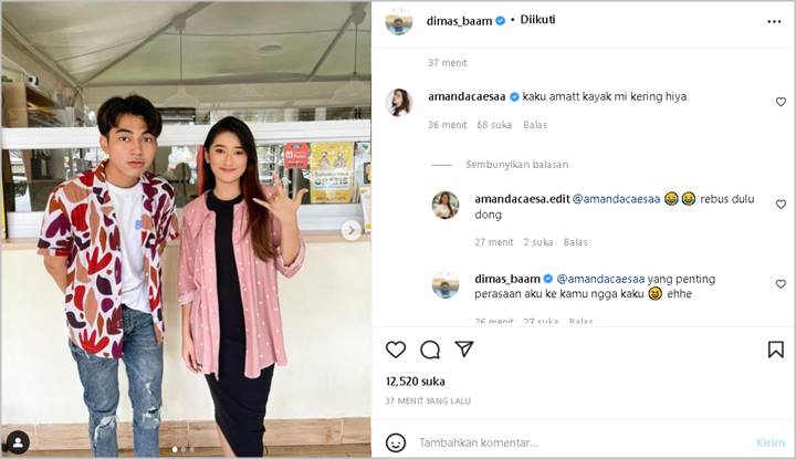 Dimas Ahmad Gombali Seleb Cantik Ini Usai Diledek Kaku Saat Foto Bareng, Auto Jadi Bahan Perjodohan