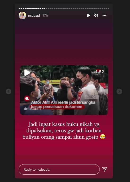 Aliff Ali Kini Resmi Ditahan, Nora Alexandra Teringat Momen \'Pahit\' Jadi Korban Bully