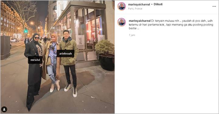 Sosok Orang Dekat Vanessa Angel Ini Mendadak Dijodohkan dengan Ariel NOAH Usai Foto Bareng Mencuat
