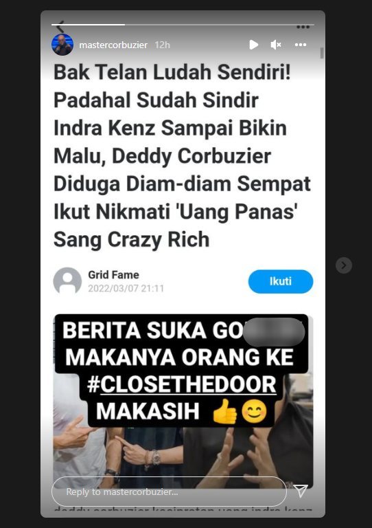 Dituding Ikut Nikmati Uang Panas Indra Kenz, Deddy Corbuzier Murka