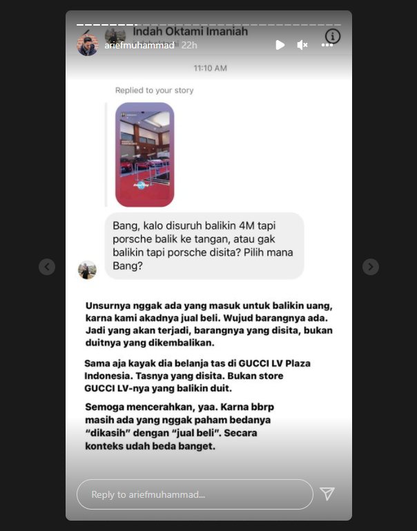 Arief Muhammad Ungkap Alasan Tegas Ogah Kembalikan Rp 40 M Jual Porsche ke Doni Salmanan