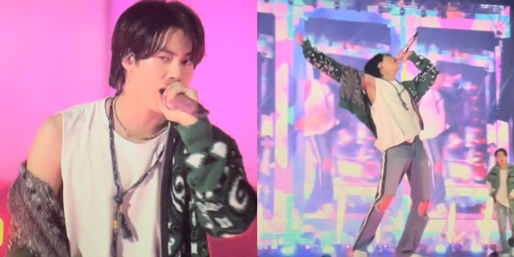 Biasanya Alim, Jin BTS Berani Buka-Bukaan Umbar Ketiak di Konser Seoul 1