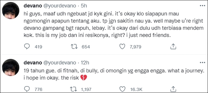 Putus dari Naura, Devano Danendra Ngaku Rapuh Curhat Dibully