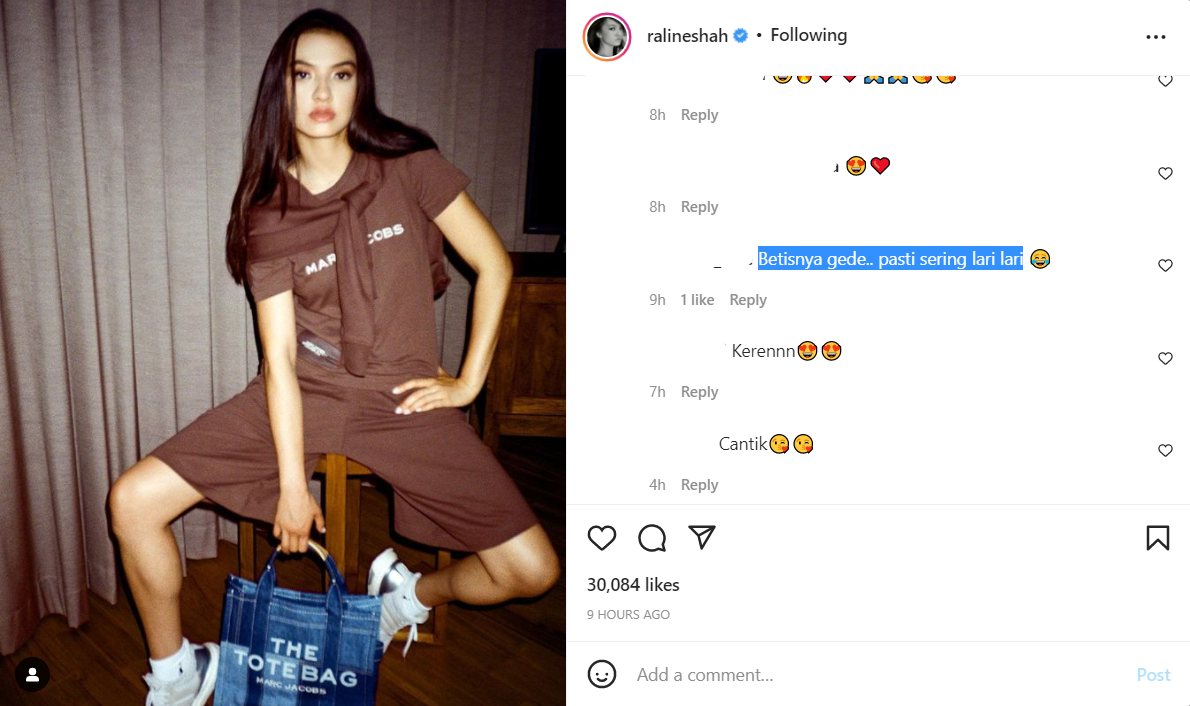 Betis \'Gede\' Raline Shah di Postingan IG Terbaru Sukses Jadi Sorotan