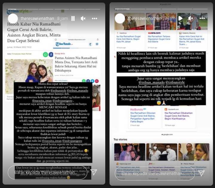 Bantahan Soal Isu Nia Ramadhani Gugat Cerai Ardi Bakrie Diberitakan ‘Berlebihan’, Asisten Muntab