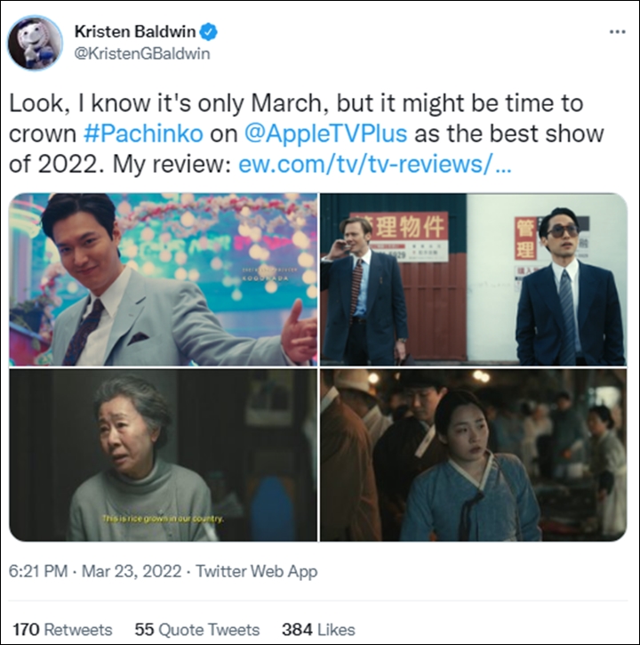 \'Pachinko\' Lee Min Ho Dipuji Sebagai Drama Terbaik 2022, Tuai Komentar Syok