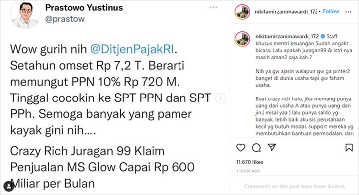 Juragan 99 Dipantau Staf Sri Mulyani Usai Sesumbar Keuntungan Skincare Rp600 M Per Bulan