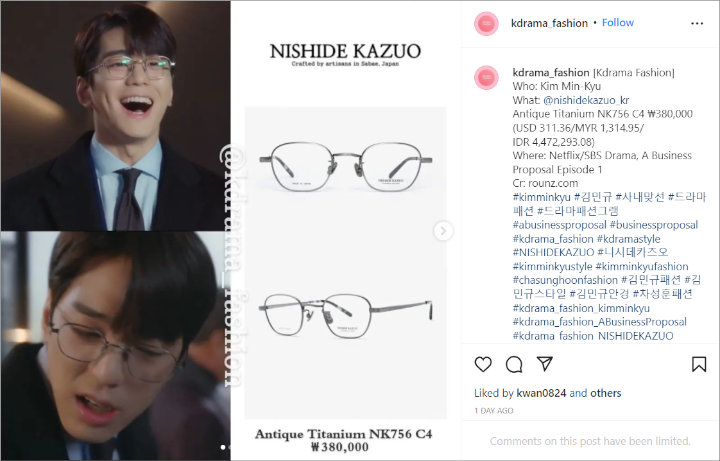 Kim Min Kyu Pacar Tampan Idaman di \'Business Proposal\', Ternyata Harga Kacamata Ikoniknya Segini