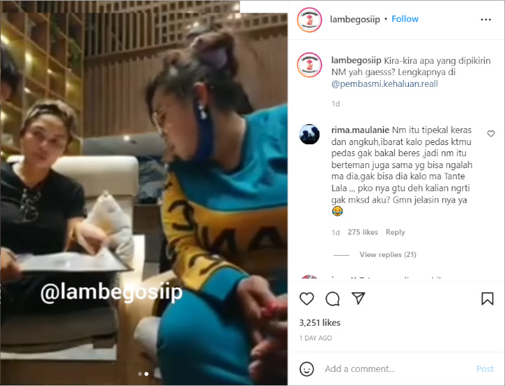 Nikita Mirzani Digunjing Saat Anak Tante Lala Pesan Minuman, Tatapan Matanya Sadis?